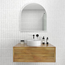 Gabe Arched Stainless Steel Wall Mirror